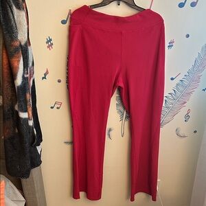 Women's Boot Cut Pants in Vibrant Raspberry - Classic Fit